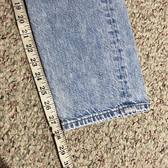 American Eagle Light Wash High Waist Distressed Stretch Jeans Womens Size 4 - Picture 7 of 7